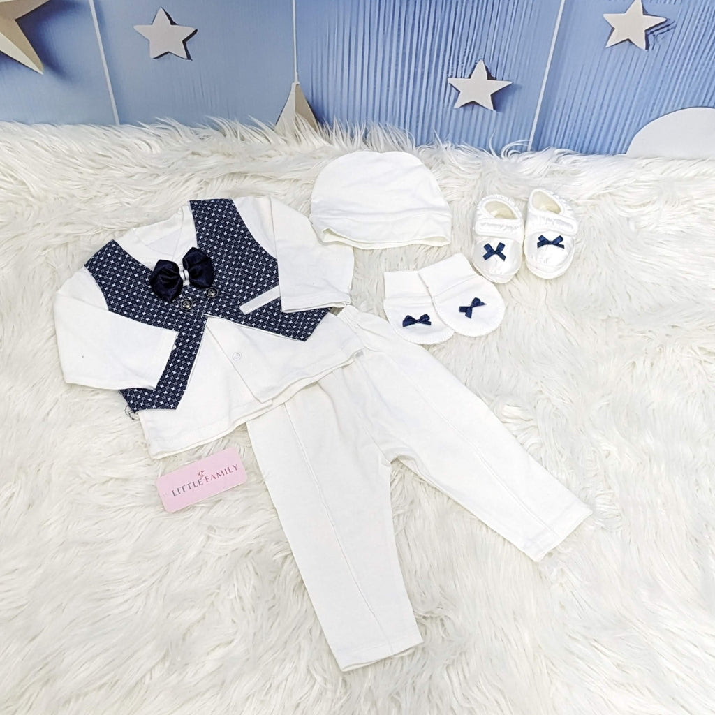 Baby Formal Outfit Set - Navy Blue