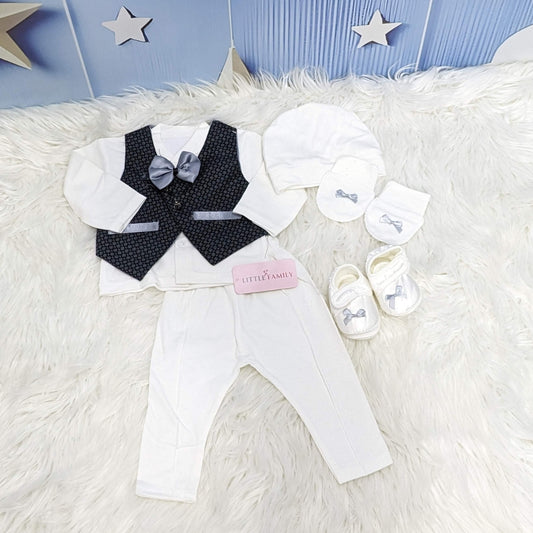 Baby Formal Outfit Set - Grey
