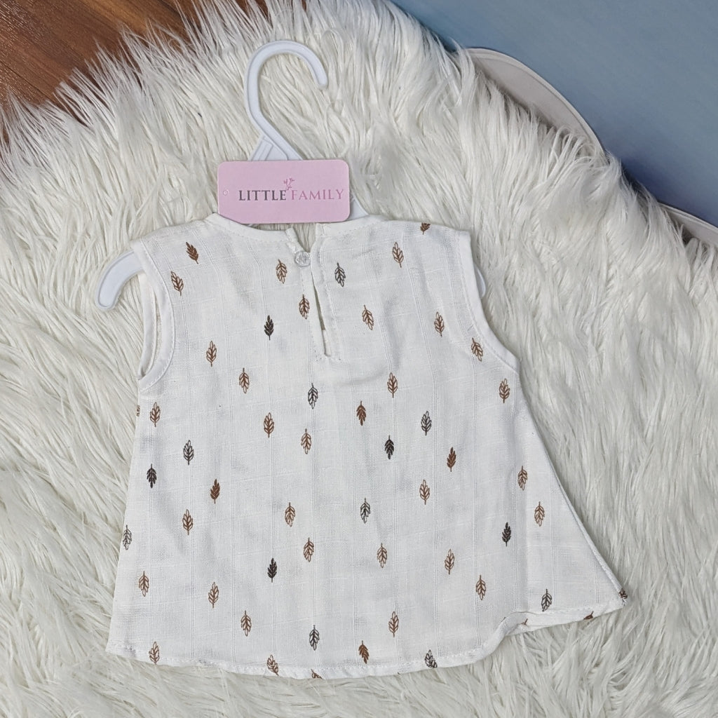 Premium Baby Frock Set with Nappy & Headband