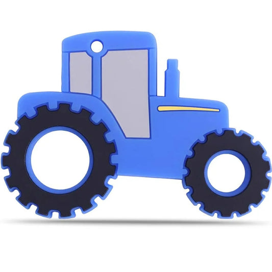 Silicone Tractor Baby Teether Toy