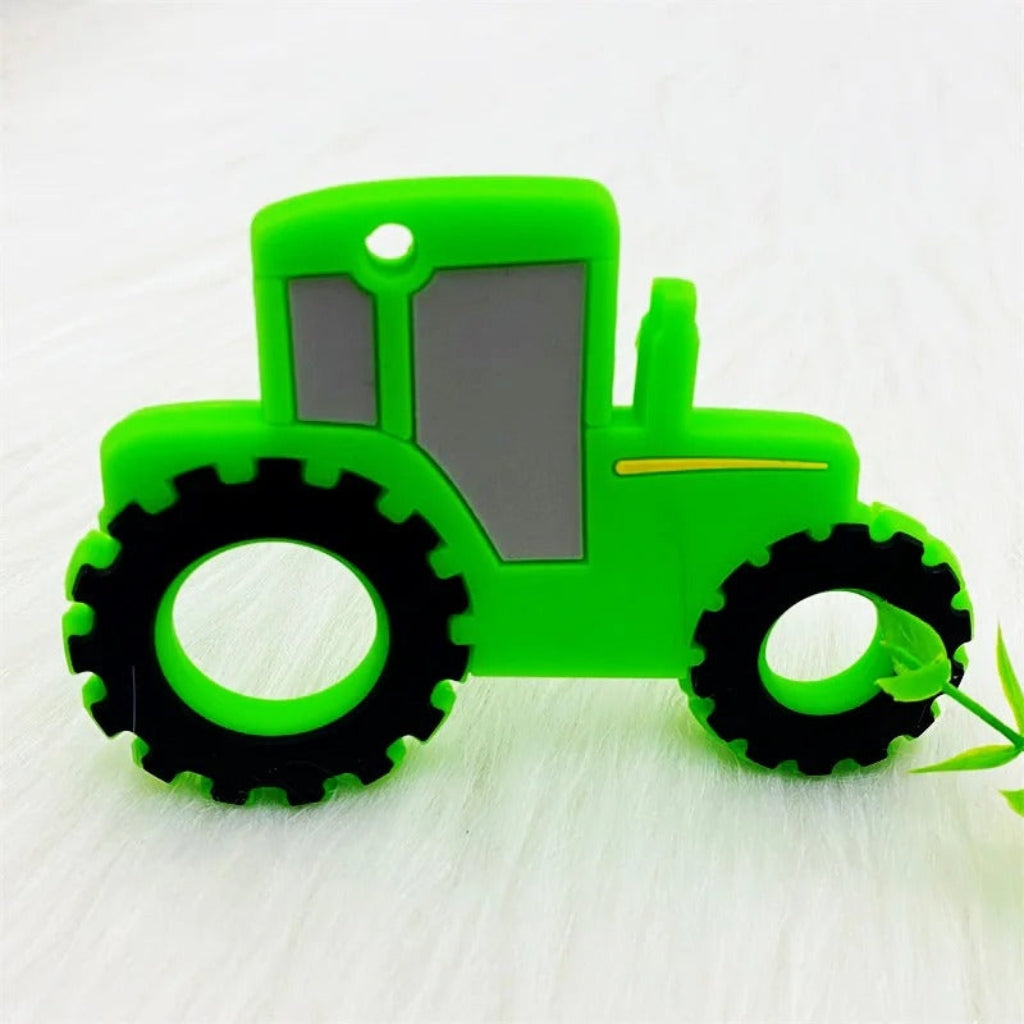 Silicone Tractor Baby Teether Toy
