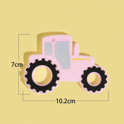 Silicone Tractor Baby Teether Toy