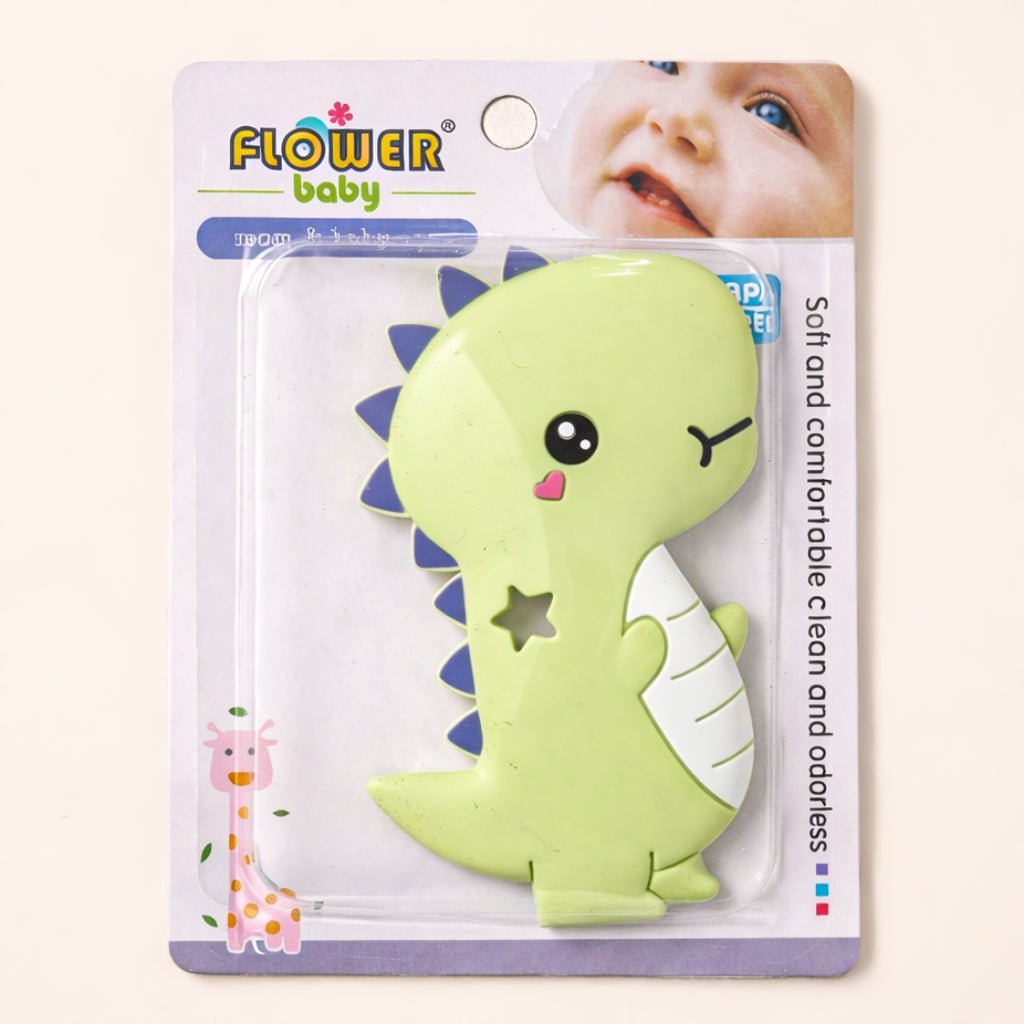 Silicone Dino Baby Teether Toy