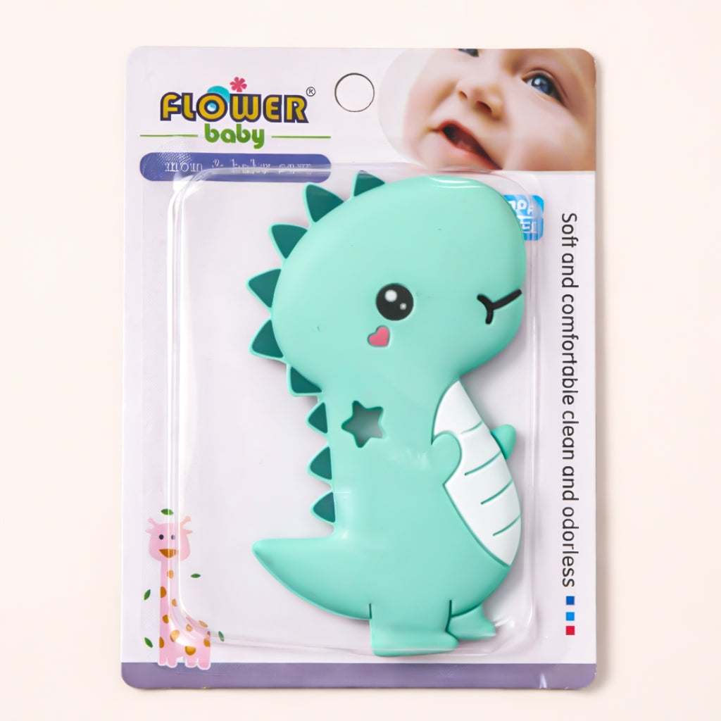 Silicone Dino Baby Teether Toy