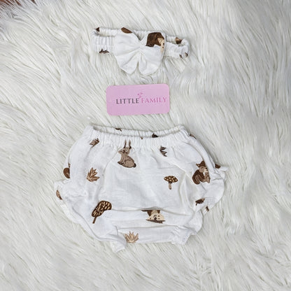 Premium Baby Frock Set with Nappy & Headband