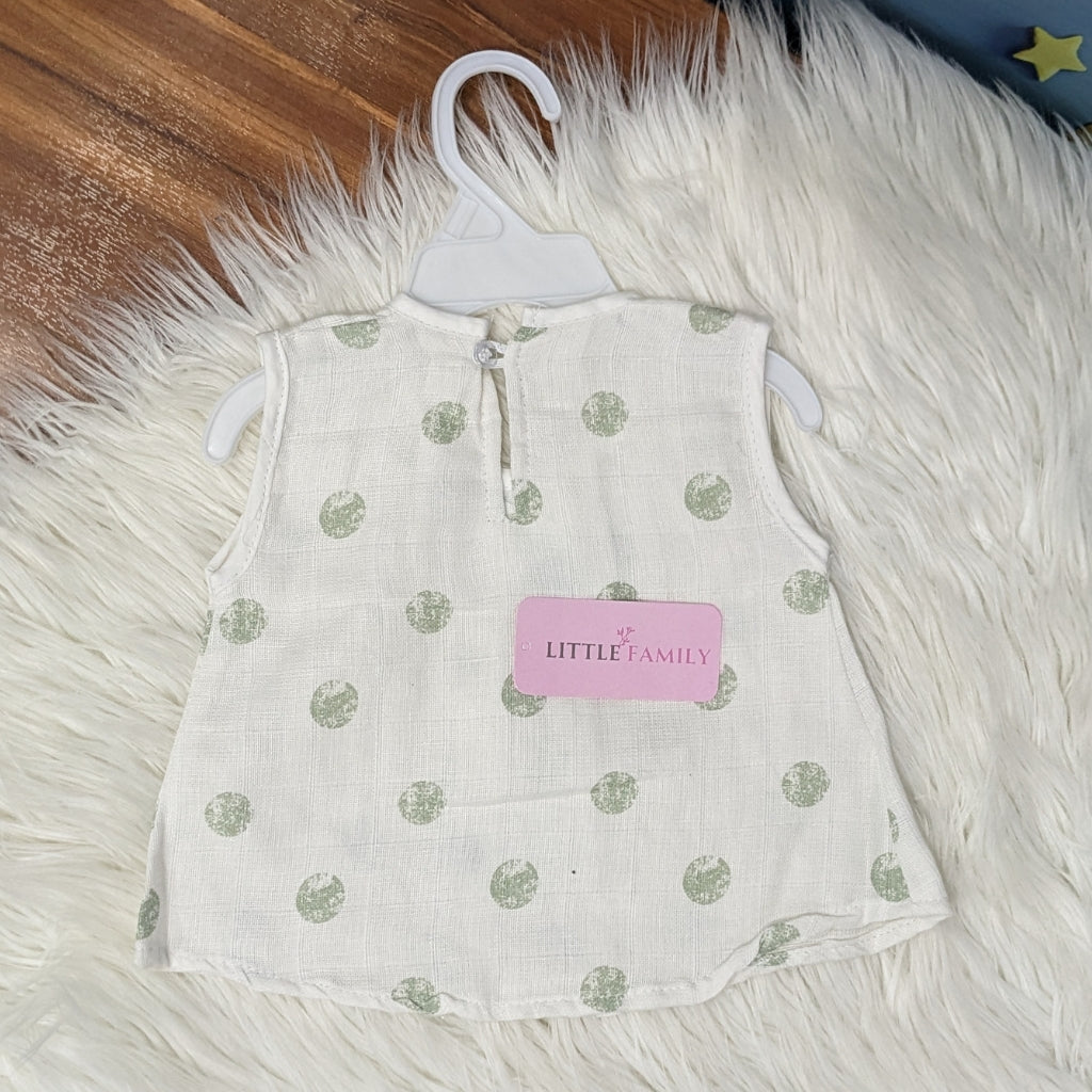 Premium Baby Frock Set with Nappy & Headband