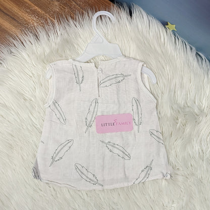Premium Baby Frock Set with Nappy & Headband