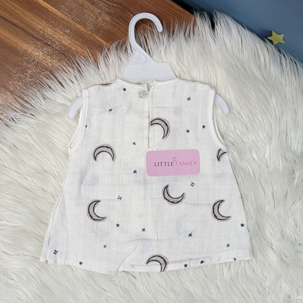 Premium Baby Frock Set with Nappy & Headband