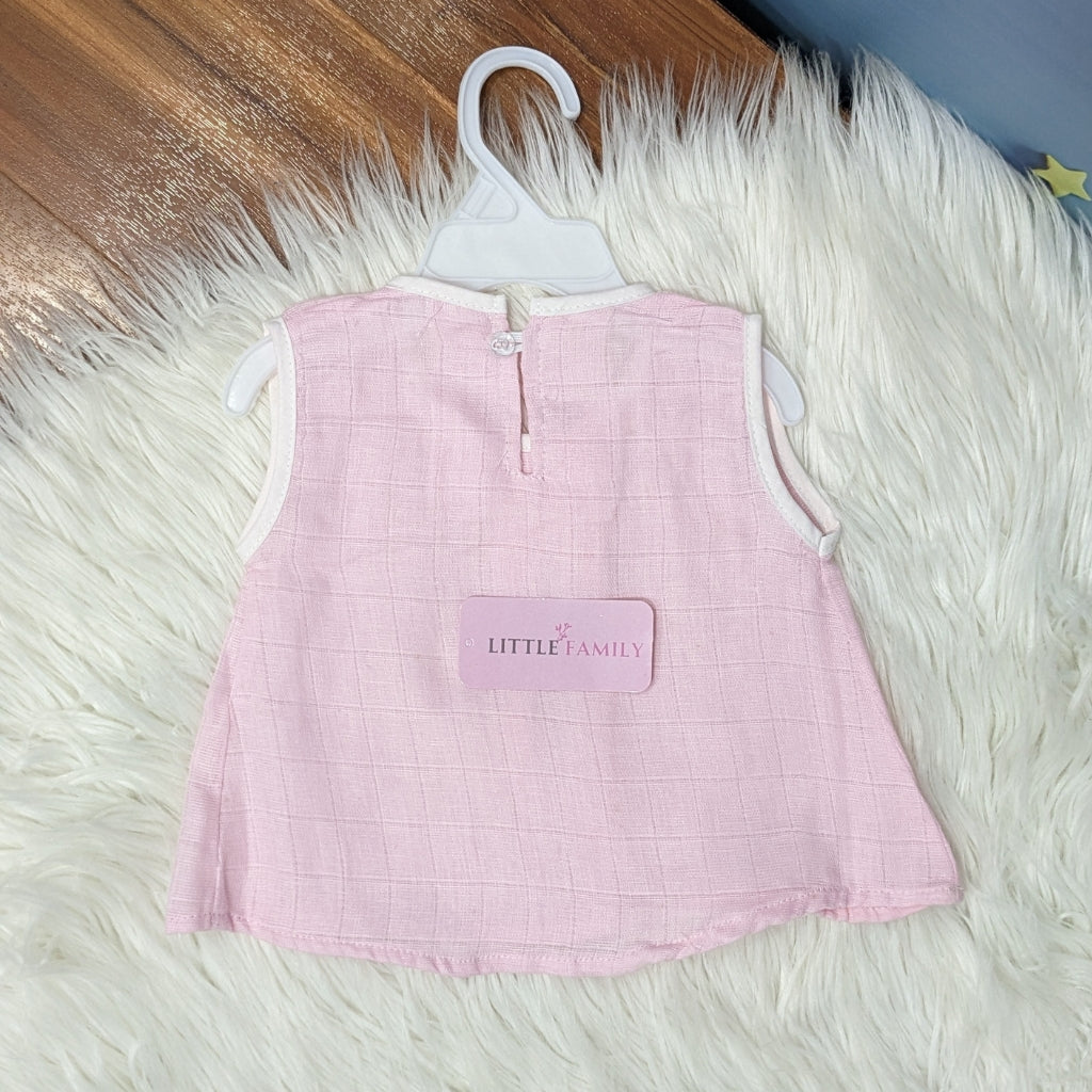 Premium Baby Frock Set with Nappy & Headband