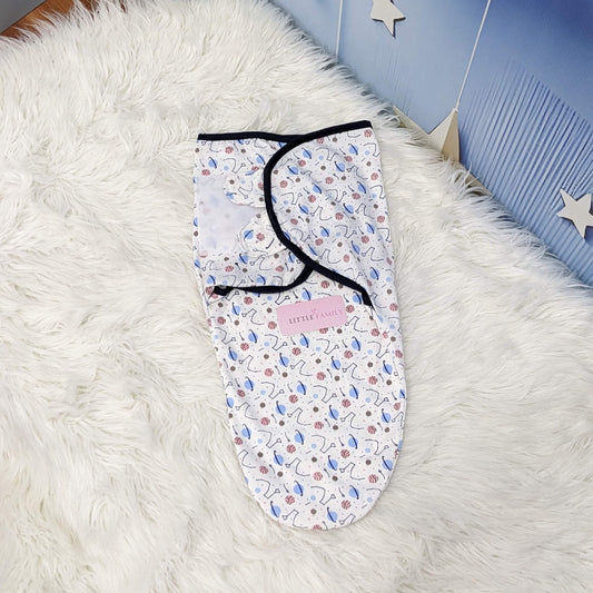 "Space" Theme Baby Swaddle – Blue