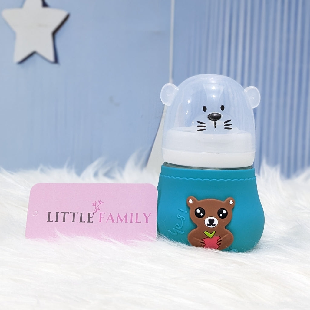 Premium Glass Baby Feeder (90 ML) | Bear