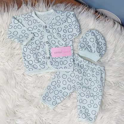 Newborn 3-Piece Cotton Outfit Set – Pack of 3