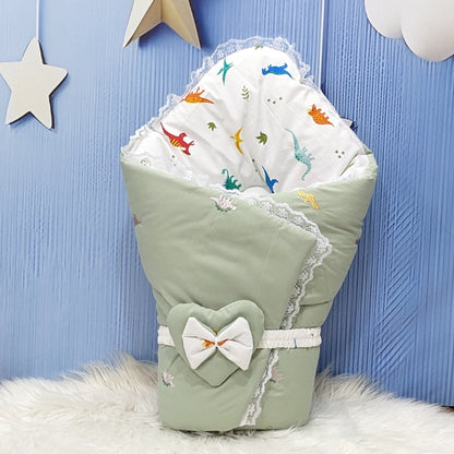 Premium 12-Piece Baby Bedding Set | Green Plaine