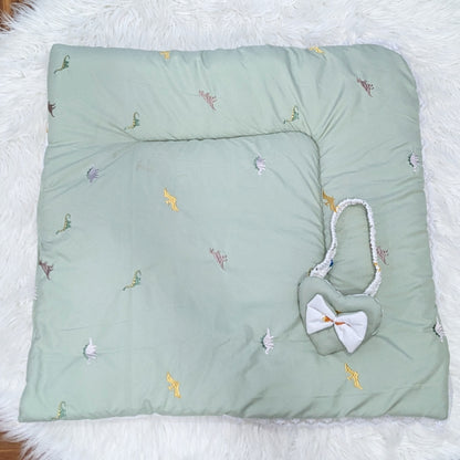 Premium 12-Piece Baby Bedding Set | Green Plaine