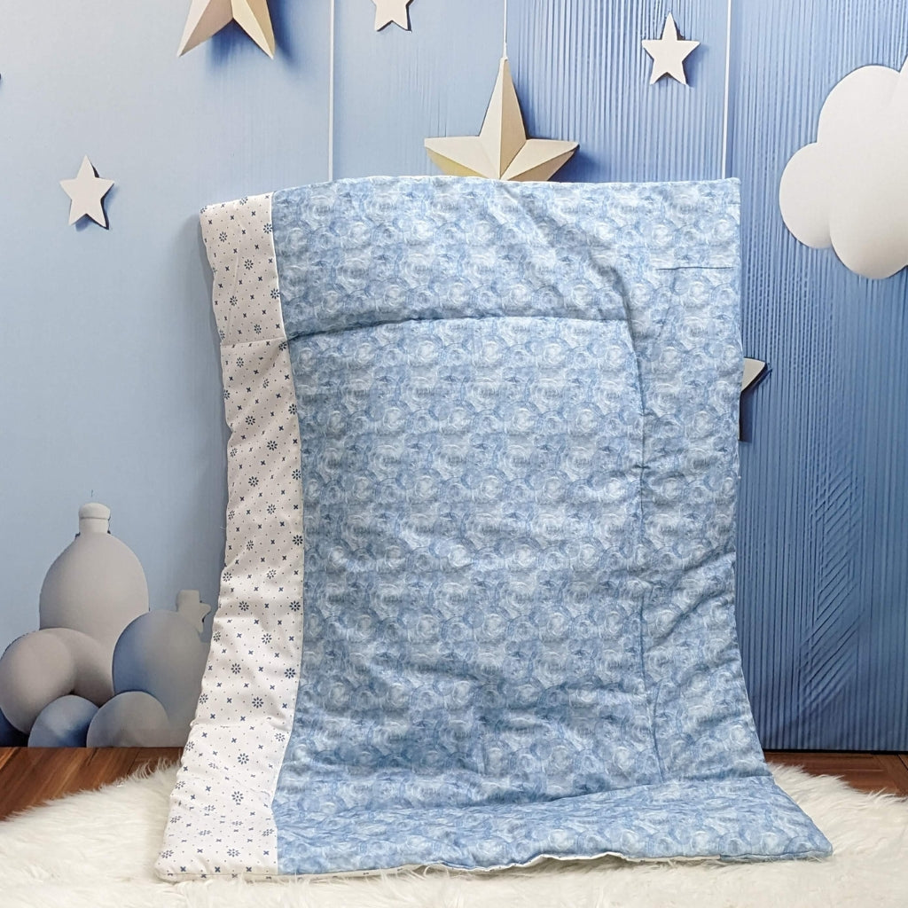 Ocean Blue Baby Bedding Set - 8 Pieces (Large)