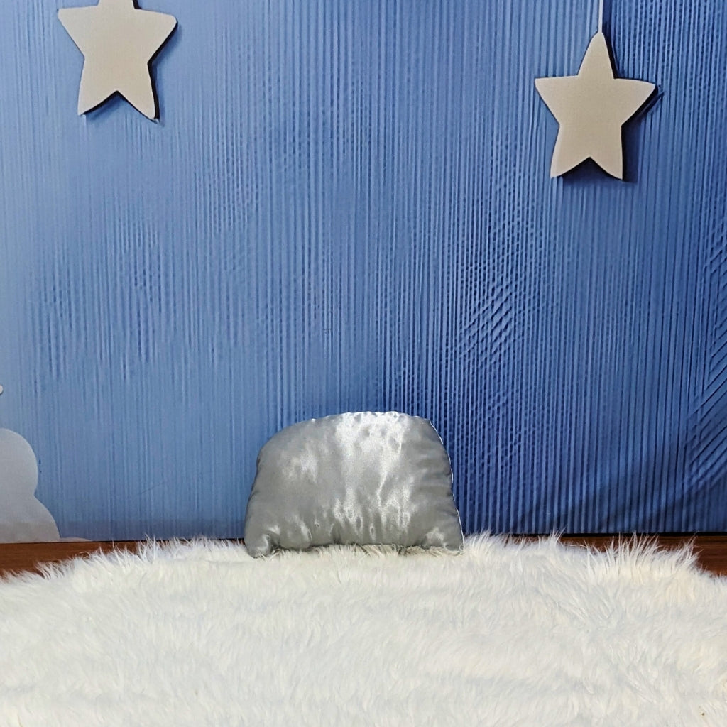 Premium Silk Baby Bedding Set - 8 Pieces (Grey)