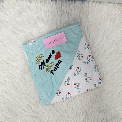 Premium Baby Hooded Wrapping Sheet | Mama Love Papa