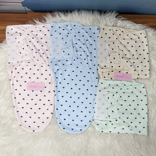 "Heart" Theme Baby Swaddle