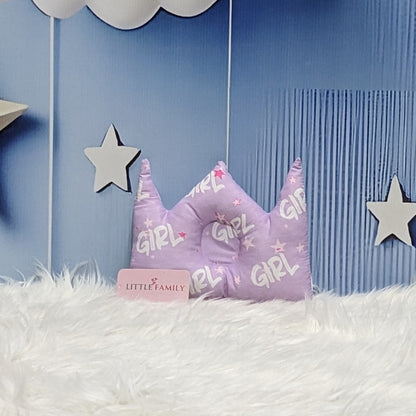 "It's a Girl" Newborn Baby Carry Nest - Soft Poly Cotton | Lavendar