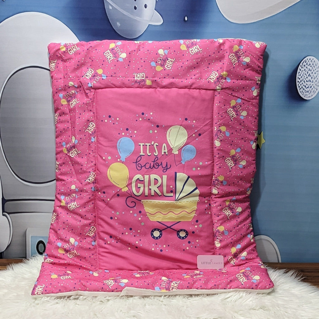 "It's a Baby Girl" Baby 8 PC'S Bedding Set - (Pink) | Large