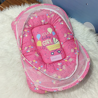 "It's a Baby Girl" Baby 8 PC'S Bedding Set - (Pink) | Large