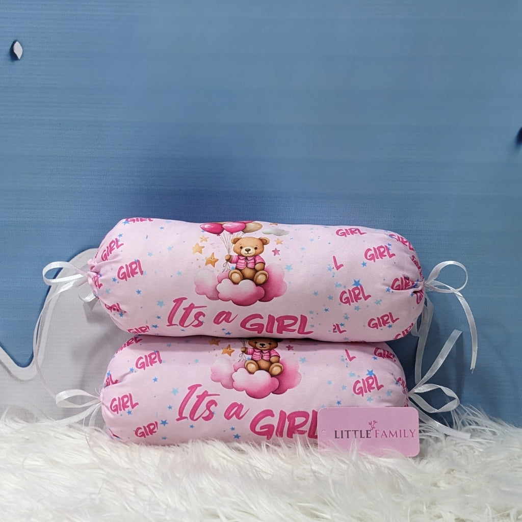 "It's a Girl" Baby 8 PC'S Bedding Set - (Pink) | Large