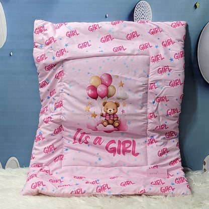 "It's a Girl" Baby 8 PC'S Bedding Set - (Pink) | Large