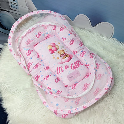 "It's a Girl" Baby 8 PC'S Bedding Set - (Pink) | Large