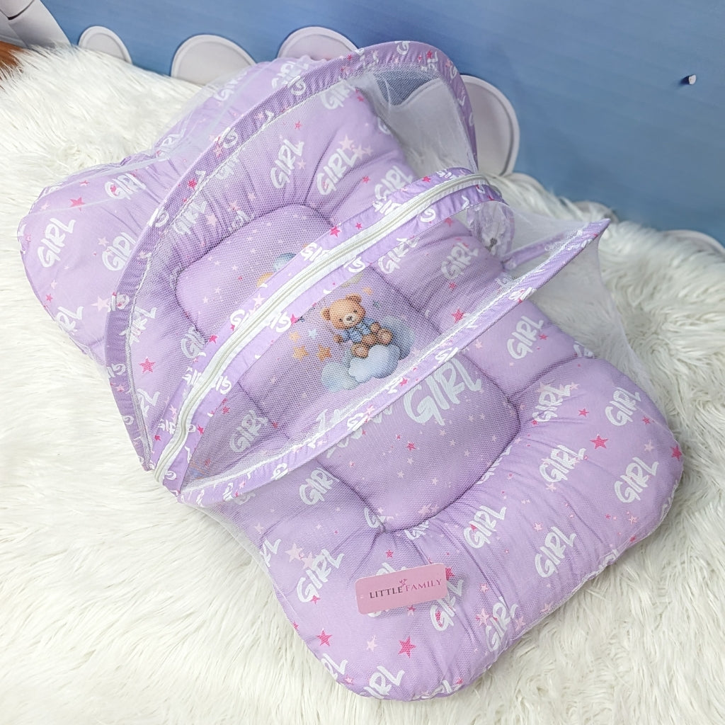 "It's a Girl" Baby 8 PC'S Bedding Set - (Purple) | Large