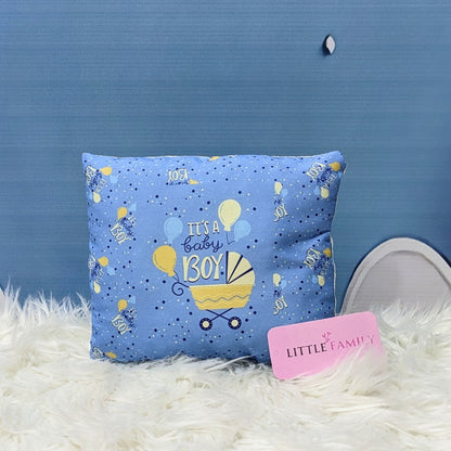 "It's a Baby Boy" Baby 8 PC'S Bedding Set - (Dusky Blue) | Large