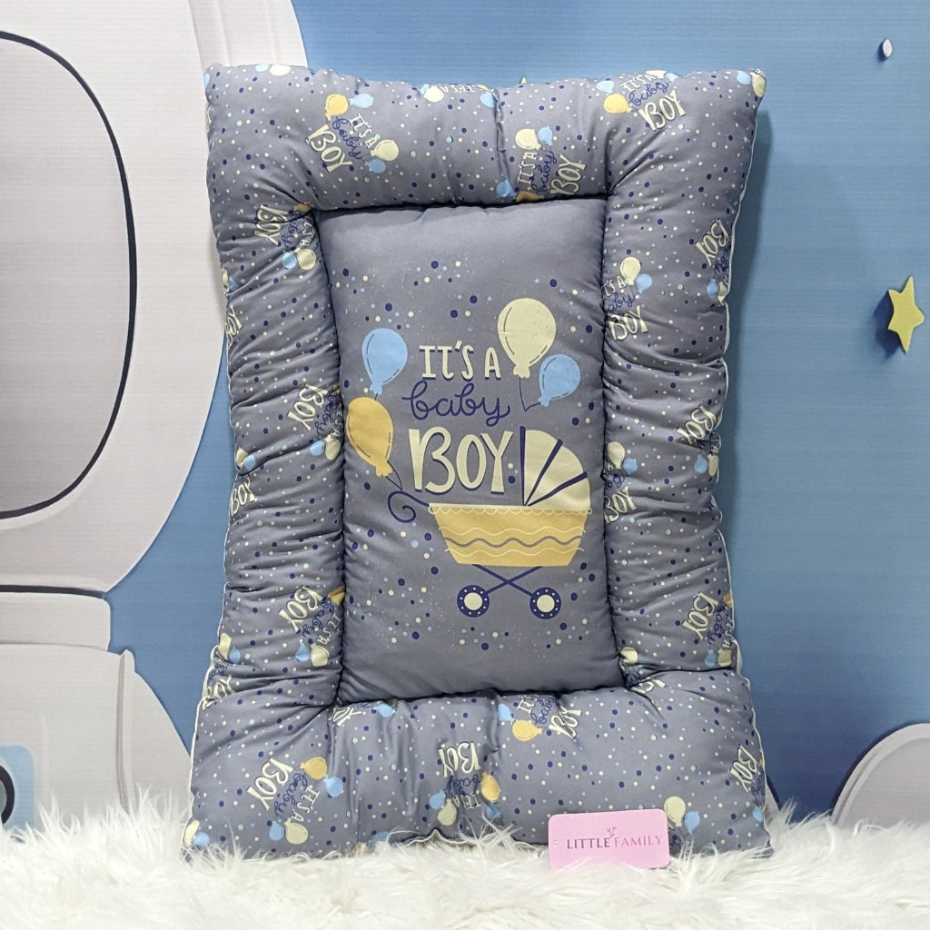 "It's a Baby Boy" Baby 8 PC'S Bedding Set - (Charcoal Grey) | Large