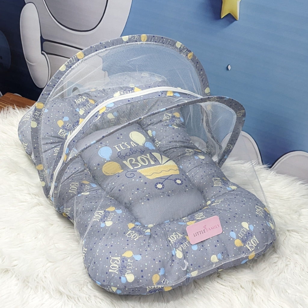 "It's a Baby Boy" Baby 8 PC'S Bedding Set - (Charcoal Grey) | Large