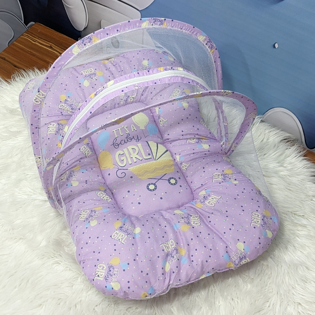 "It's a Baby Girl" Baby 8 PC'S Bedding Set - (Purple) | Large