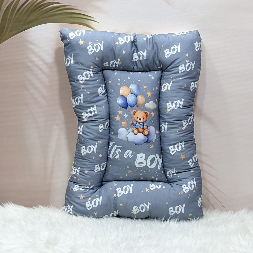 "It's a Boy" Baby 8 PC'S Bedding Set - (Grey) | Large