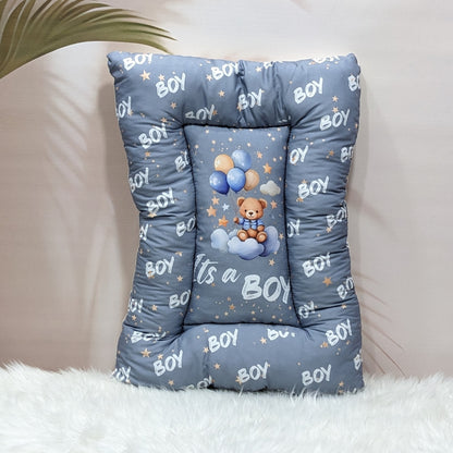 "It's a Boy" Baby 8 PC'S Bedding Set - (Grey) | Large