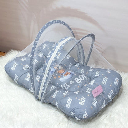 "It's a Boy" Baby 8 PC'S Bedding Set - (Grey) | Large