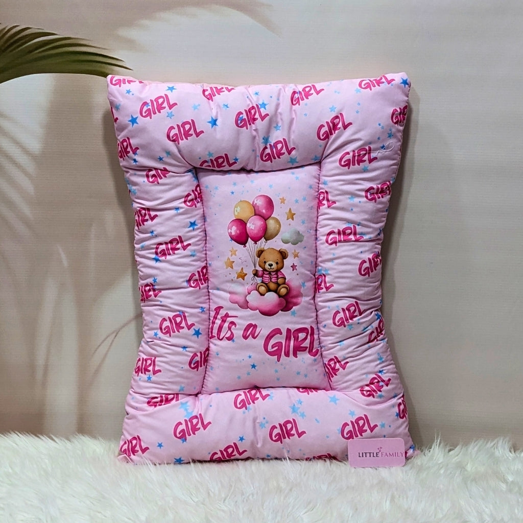 "It's a Girl" Baby 7 PC'S Bedding Set - (Pink) | Large