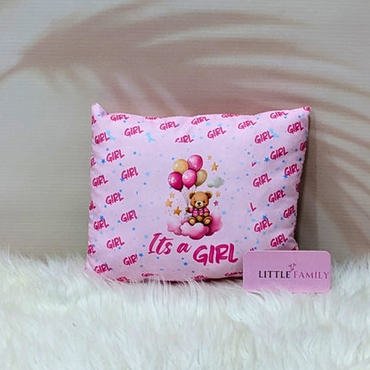 "It's a Girl" Baby 7 PC'S Bedding Set - (Pink) | Large