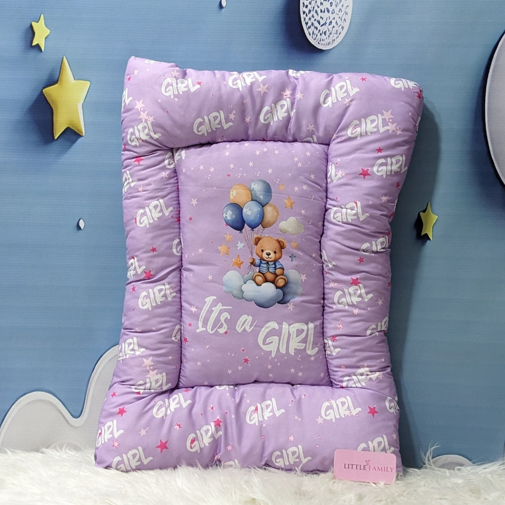 "It's a Girl" Baby 8 PC'S Bedding Set - (Purple) | Large