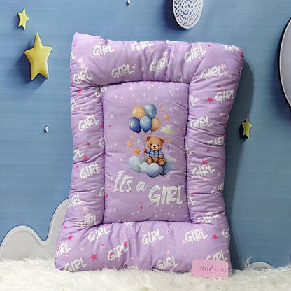"It's a Girl" Baby 8 PC'S Bedding Set - (Purple) | Large