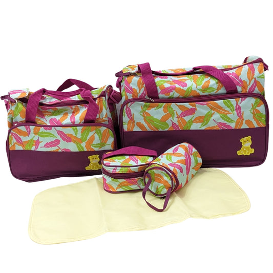 All-in-One Diaper Bag Set – Stylish, Spacious & Perfect for On-the-Go Parents