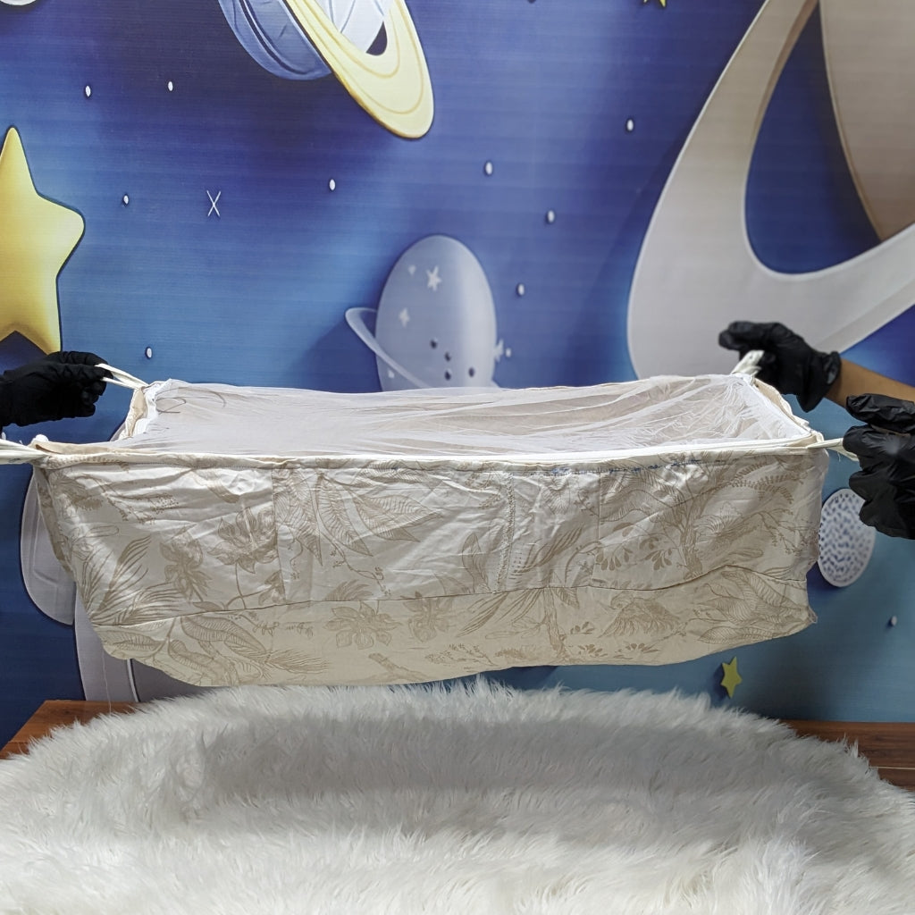 Baby Cotton Hammock with Mosquito Net-Leaf