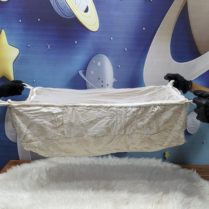 Baby Cotton Hammock with Mosquito Net-Leaf