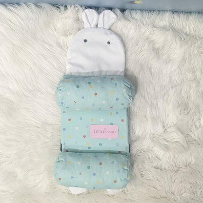 Light Green Shapes Baby Head Shaping Pillow – Ergonomic Support