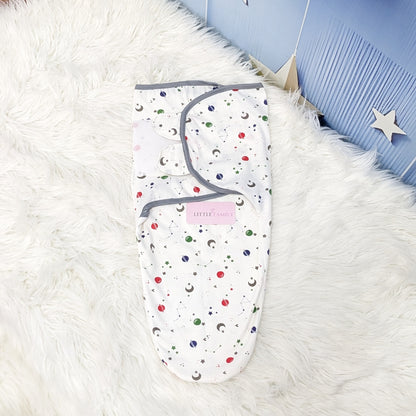 "Little Galaxy" Theme Baby Swaddle – Grey