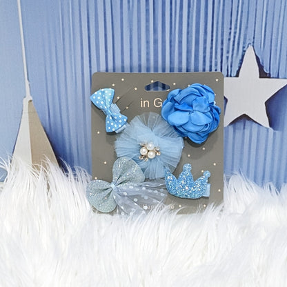 Premium Baby Girl Hair Clip Set – 6-Piece