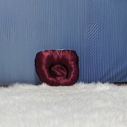 Premium Silk Baby Bedding Set - 8 Pieces (Maroon)