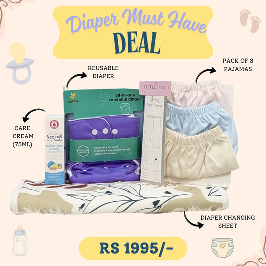 Baby "Must Have Diaper" Deal | 4-Piece Newborn Diaper Care Essentials