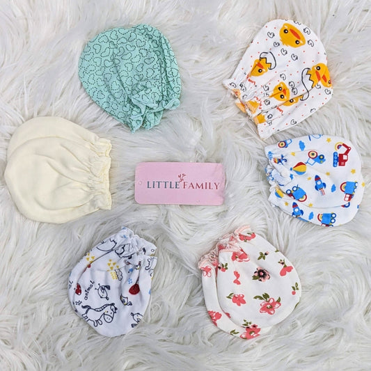 Premium Baby Cotton Mittens – Pack of 6