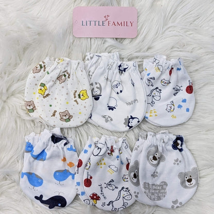 Premium Baby Cotton Mittens – Pack of 6